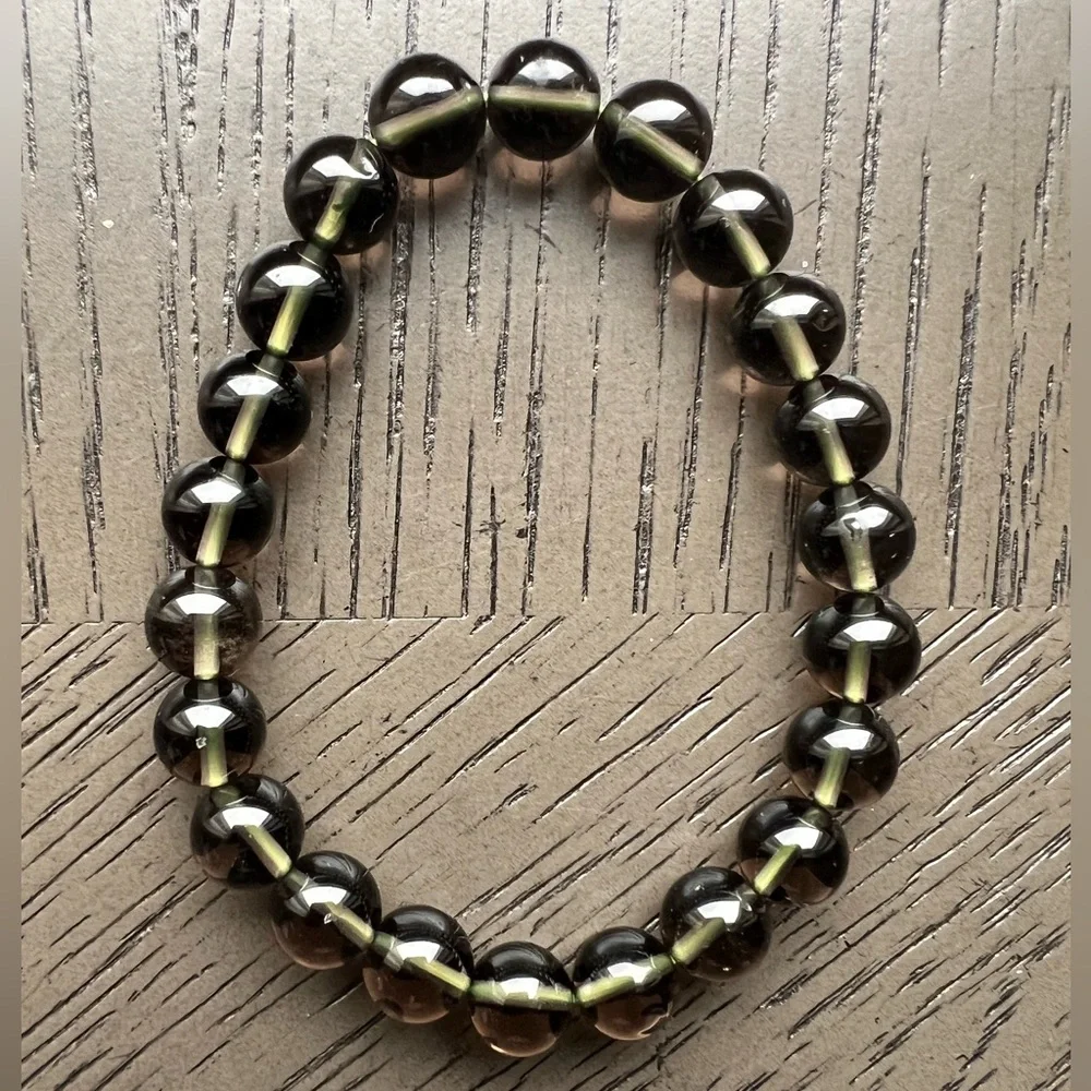 Tektite- Cintamani saffordite bracelet 8mm SIZE 6.5’ - Picture 2 of 6